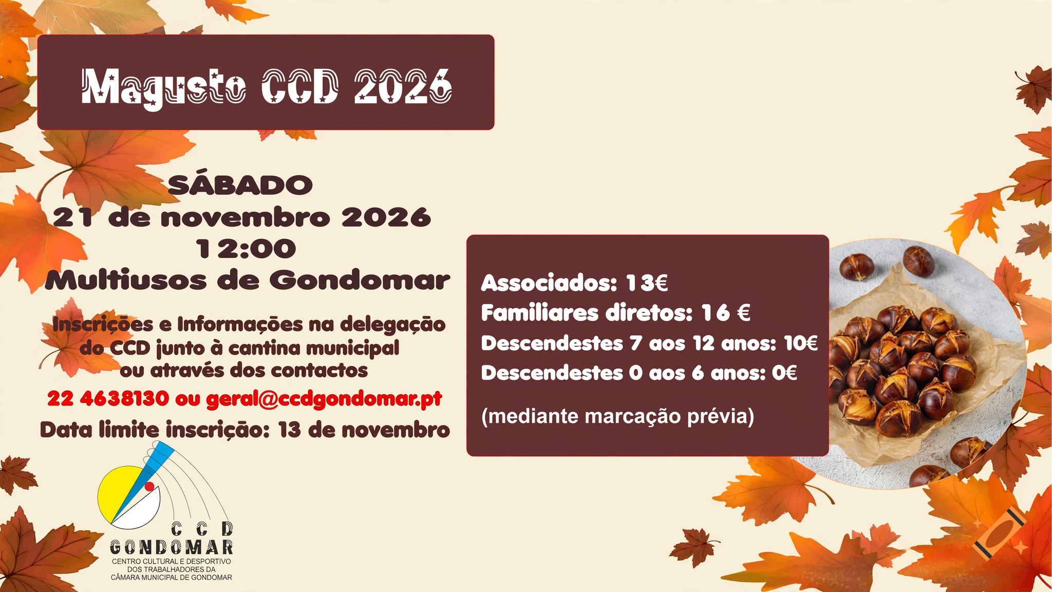Magusto de S. Martinho do CCD 2026