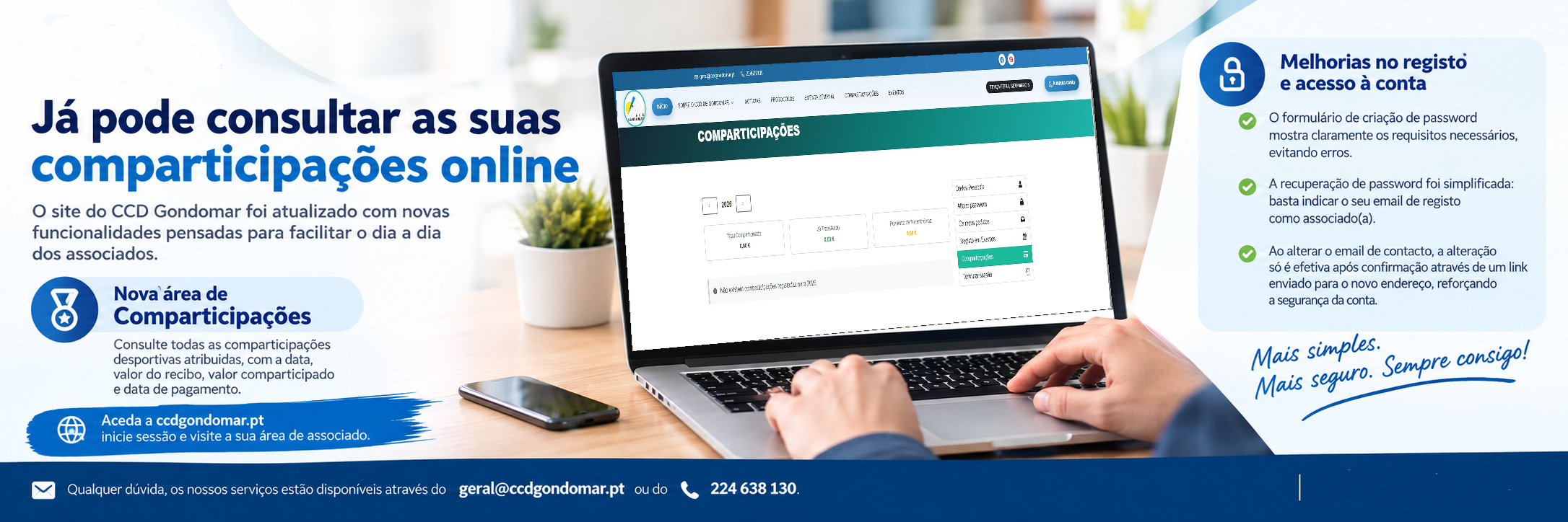 Cartaz - Já pode consultar as suas comparticipações online
